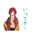 普段着赤髪女子の秋★ゆる毎日（個別スタンプ：26）