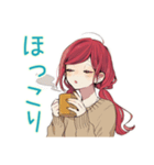 普段着赤髪女子の秋★ゆる毎日（個別スタンプ：28）