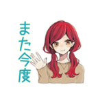 普段着赤髪女子の秋★ゆる毎日（個別スタンプ：36）