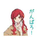 普段着赤髪女子の秋★ゆる毎日（個別スタンプ：37）