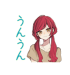 普段着赤髪女子の秋★ゆる毎日（個別スタンプ：38）