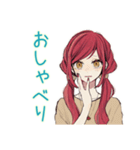 普段着赤髪女子の秋★ゆる毎日（個別スタンプ：40）