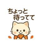 【秋冬】ずっと使えるシンプルでカワイイ猫（個別スタンプ：25）