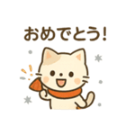 【秋冬】ずっと使えるシンプルでカワイイ猫（個別スタンプ：29）