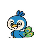 見てくるクジャクの圧便@SFW（個別スタンプ：1）