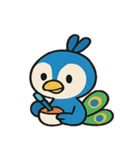 見てくるクジャクの圧便@SFW（個別スタンプ：3）