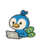 見てくるクジャクの圧便@SFW（個別スタンプ：6）