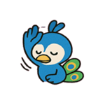 見てくるクジャクの圧便@SFW（個別スタンプ：8）