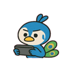 見てくるクジャクの圧便@SFW（個別スタンプ：17）