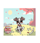 ウィペットがいっぱい（個別スタンプ：14）