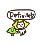 【英語】ねこレモンとライム（個別スタンプ：2）