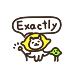 【英語】ねこレモンとライム（個別スタンプ：3）