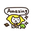 【英語】ねこレモンとライム（個別スタンプ：4）