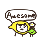 【英語】ねこレモンとライム（個別スタンプ：5）