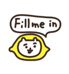 【英語】ねこレモンとライム（個別スタンプ：10）