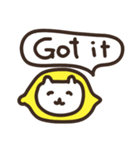 【英語】ねこレモンとライム（個別スタンプ：12）