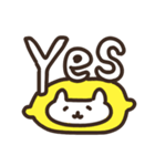 【英語】ねこレモンとライム（個別スタンプ：34）