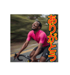 【サイクリング】が大好きな♡ゲイの黒人（個別スタンプ：27）