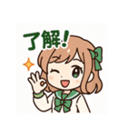 ゆるかわ女の子の日常スタンプセット（個別スタンプ：6）