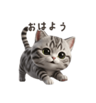 【日本語】 アメリカンショートヘア 1（個別スタンプ：2）