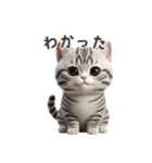 【日本語】 アメリカンショートヘア 1（個別スタンプ：7）