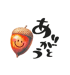 秋の挨拶♡シンプル♡デカ筆文字（個別スタンプ：5）