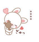 彼用♡ラブうさ♡ちびぐるみスタンプ（個別スタンプ：4）