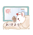 彼用♡ラブうさ♡ちびぐるみスタンプ（個別スタンプ：13）
