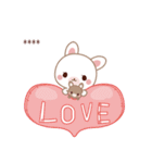 彼用♡ラブうさ♡ちびぐるみスタンプ（個別スタンプ：23）