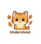 秋色ねこ♥トークスタンプ（個別スタンプ：12）