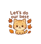 秋色ねこ♥トークスタンプ（個別スタンプ：14）