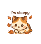 秋色ねこ♥トークスタンプ（個別スタンプ：18）