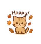 秋色ねこ♥トークスタンプ（個別スタンプ：19）