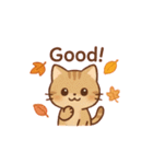 秋色ねこ♥トークスタンプ（個別スタンプ：22）