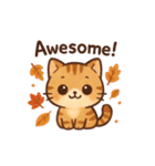 秋色ねこ♥トークスタンプ（個別スタンプ：23）