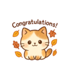 秋色ねこ♥トークスタンプ（個別スタンプ：24）