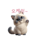 【韓国語】 ラグドール スタンプ 2（個別スタンプ：8）