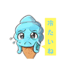 擬人化したスイーツとラーメンのスタンプ（個別スタンプ：3）