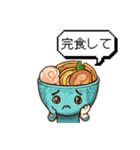 擬人化したスイーツとラーメンのスタンプ（個別スタンプ：22）
