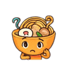 擬人化したスイーツとラーメンのスタンプ（個別スタンプ：24）