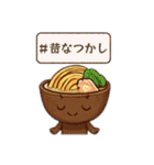 擬人化したスイーツとラーメンのスタンプ（個別スタンプ：28）
