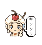 擬人化したスイーツとラーメンのスタンプ（個別スタンプ：30）