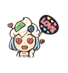 擬人化したスイーツとラーメンのスタンプ（個別スタンプ：31）