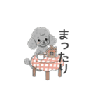 トイプードル グレー（感情多め）（個別スタンプ：15）
