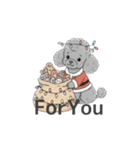 トイプードル グレー（感情多め）（個別スタンプ：40）