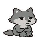 オオカミのキレ気味つぶやき便@SFW（個別スタンプ：1）