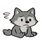 オオカミのキレ気味つぶやき便@SFW（個別スタンプ：3）