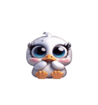 私の白鳥、泣きたいよ（個別スタンプ：17）