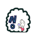 拒絶！いらいらする豆蔵（個別スタンプ：14）