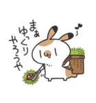 秋を楽しむゆるうさ達のスタンプ（個別スタンプ：24）